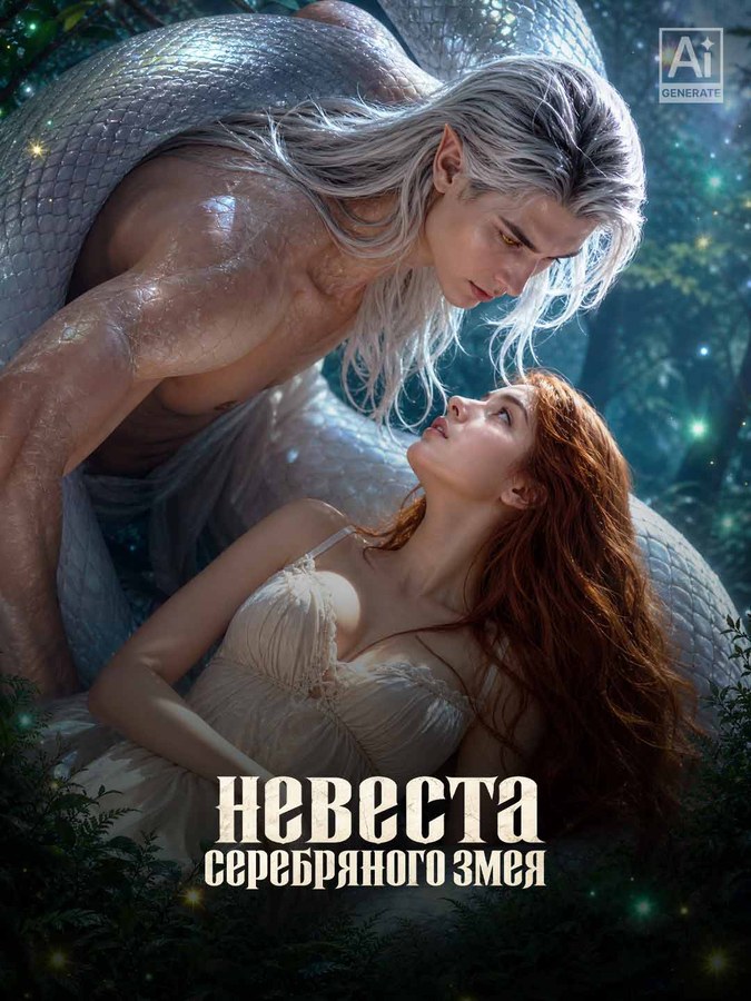 «Невеста Серебряного Змея» — постер ИИ-сериала ReelShort