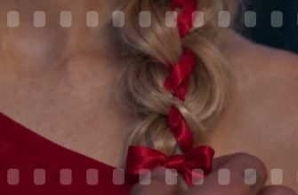 Кадры из ИИ-сериала «Плохой сводный»: Маша, коса с красной лентой, Арс
