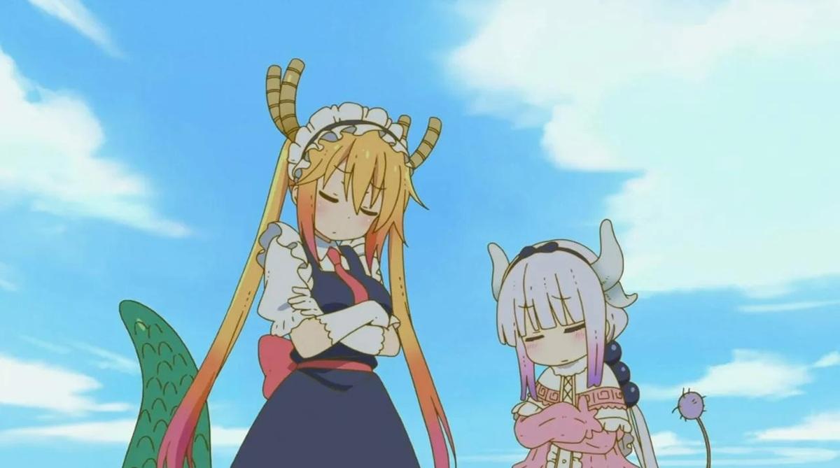 Дракон-горничная госпожи Кобаяси (Kobayashi-san Chi no Maid Dragon) Аниме про драконов: топ-12